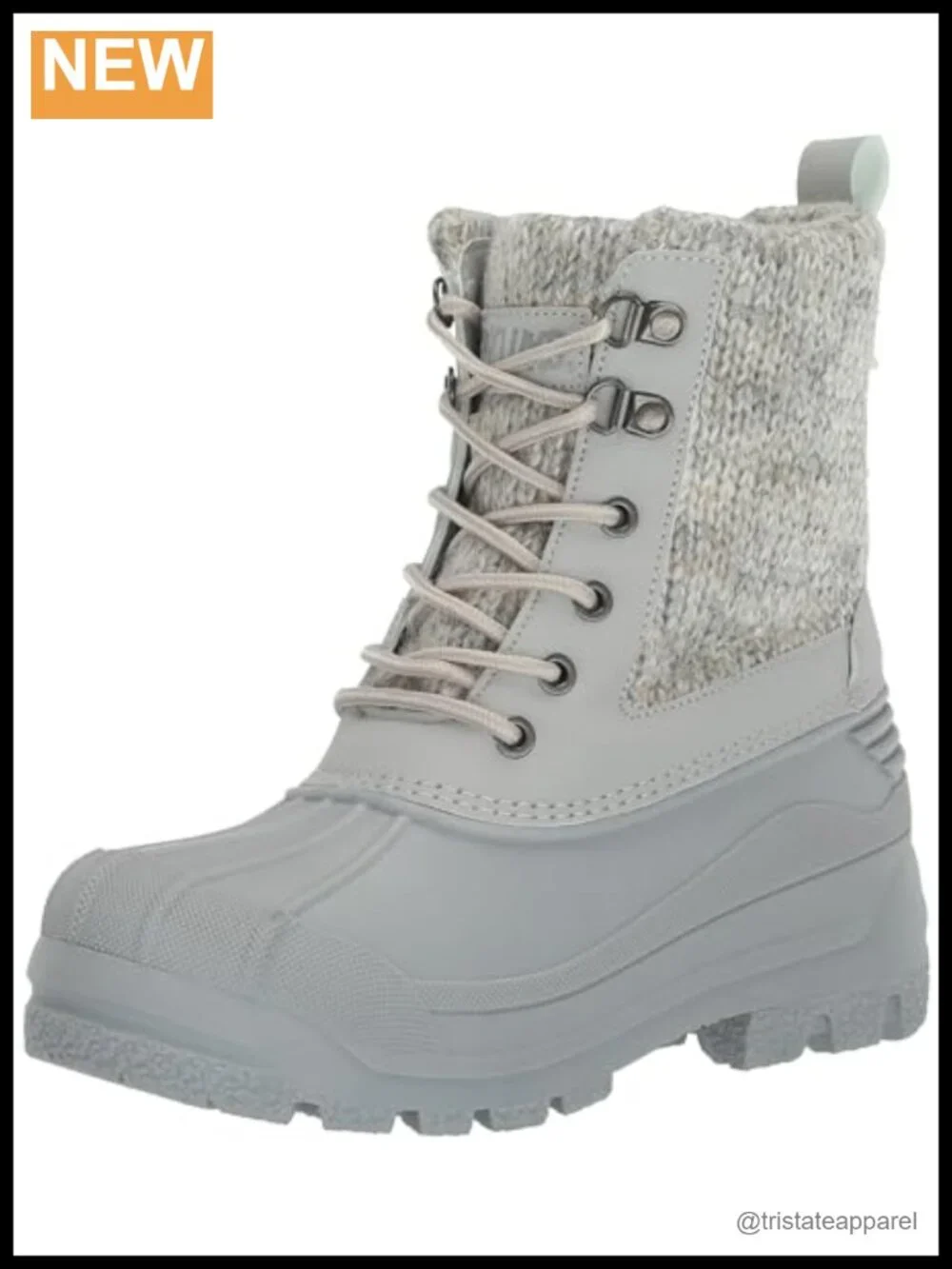 Women's Waterproof Ankle Bootie with Sweater Cuff and Muk Luxe Lining